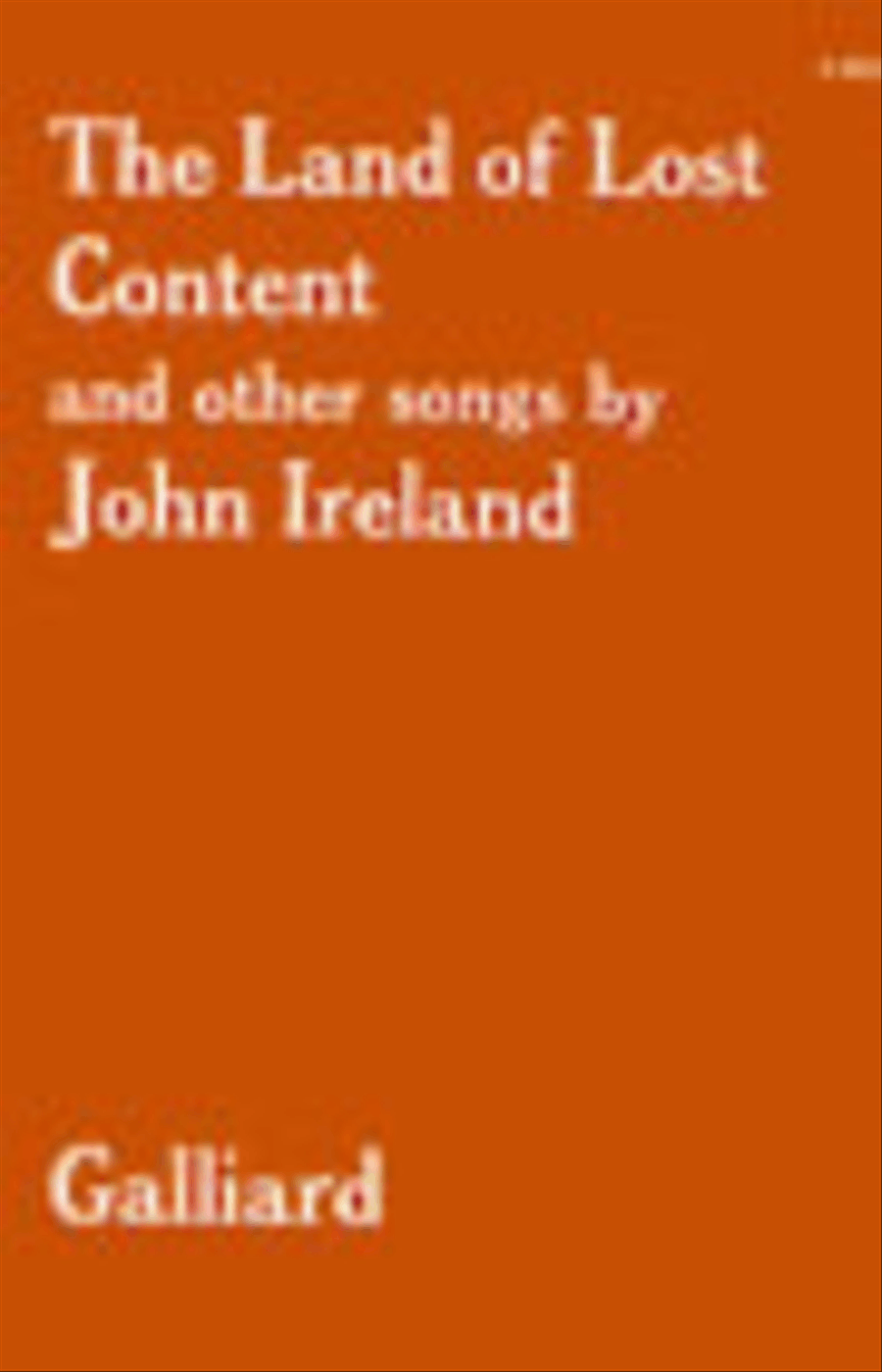 The Land of Lost Content (A Shropshire Lad) and other Songs Voice scores gallery preview page 1