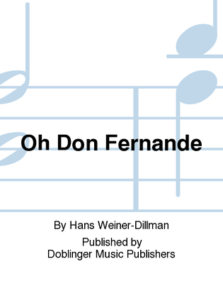 Book cover for Oh Don Fernande