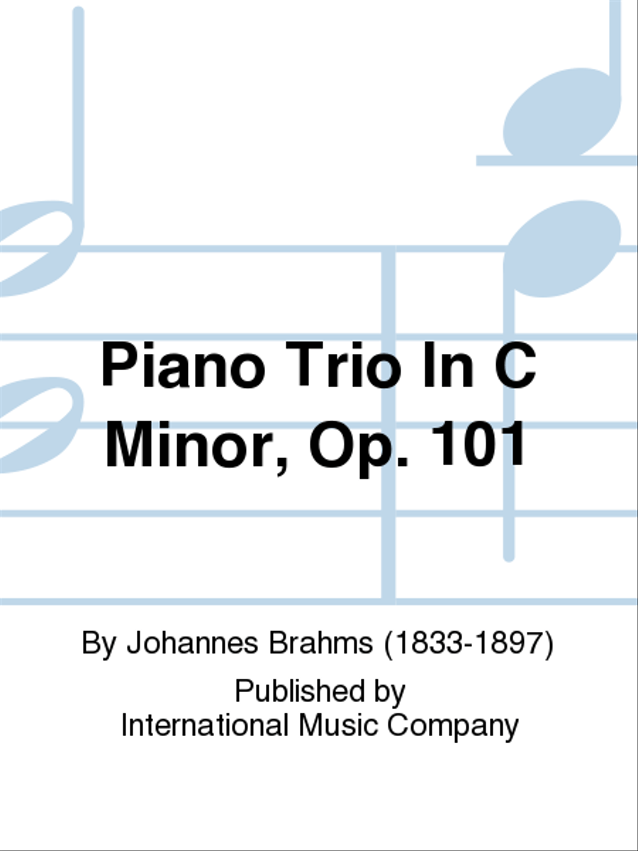 Piano Trio In C Minor, Op. 101 Piano Trio scores gallery preview page 1