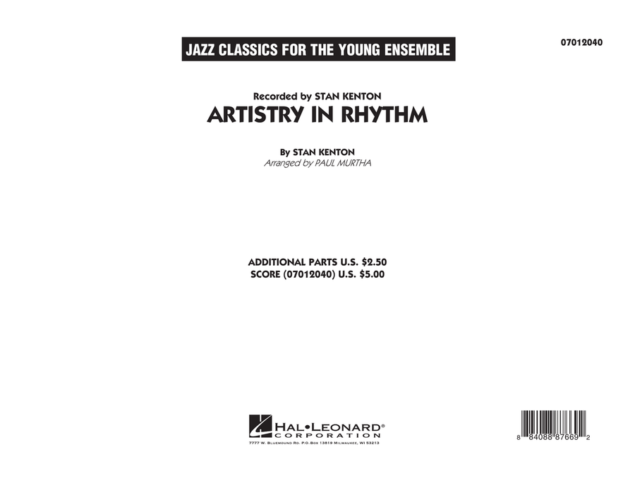 Artistry in Rhythm - Conductor Score (Full Score) Jazz Ensemble scores gallery preview page 1