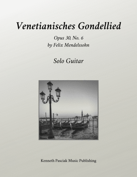 Venetian Gondola Song (for Solo Guitar)