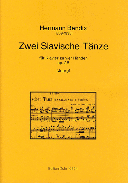 Zwei Slavische Tänze für Klavier zu vier Händen op. 26