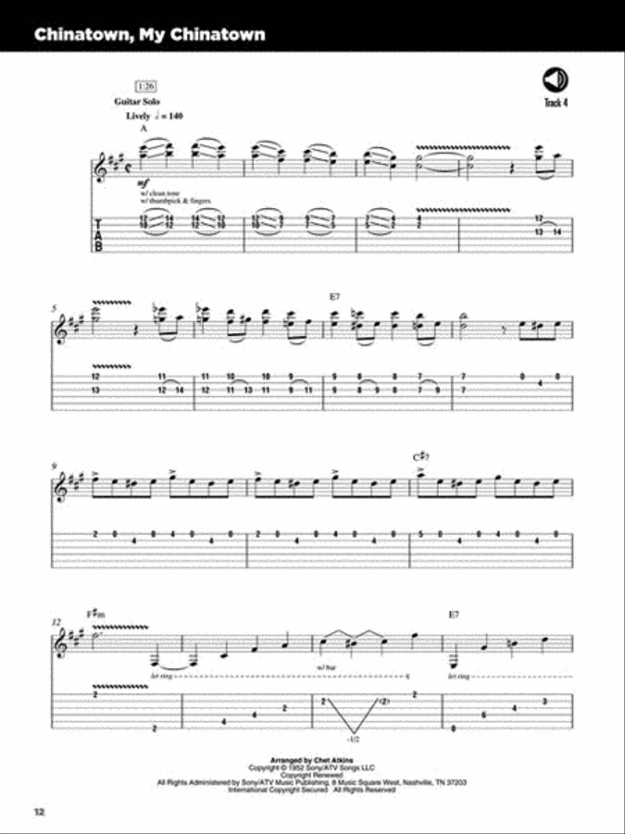 25 Great Country Guitar Solos Electric Guitar scores gallery preview page 4