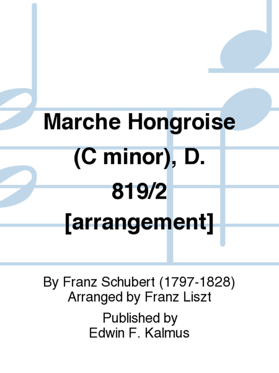 Marche Hongroise (C minor), D. 819/2 [arrangement]