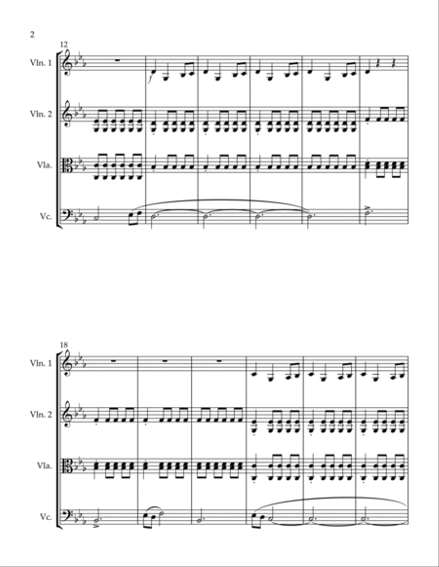 Game Of Thrones String Quartet scores gallery preview page 2