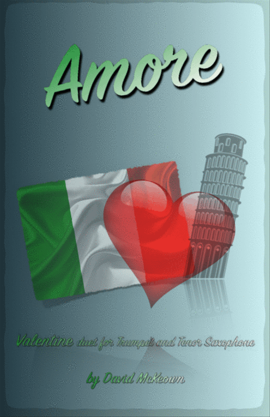 Amore, (Italian for Love), Trumpet and Tenor Saxophone Duet Saxophone Duet scores gallery preview page 1