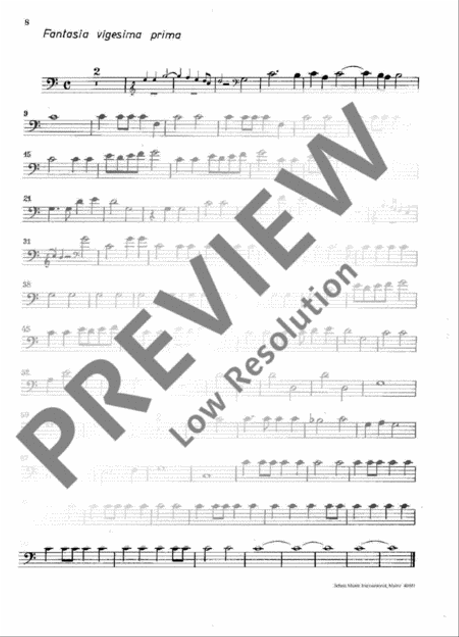 Fantasie overo canzoni alla francese Part scores gallery preview page 9