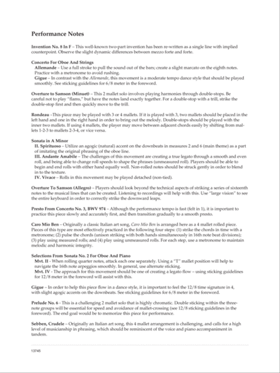 Baroque For Marimba Baroque For Marimba Marimba scores gallery preview page 3