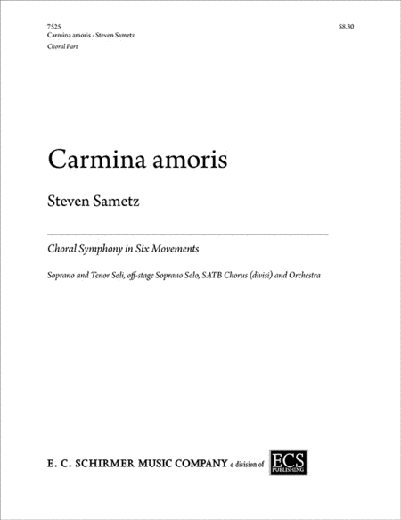 Carmina amoris: Choral Symphony in Six Movements (Choral Part) image number null