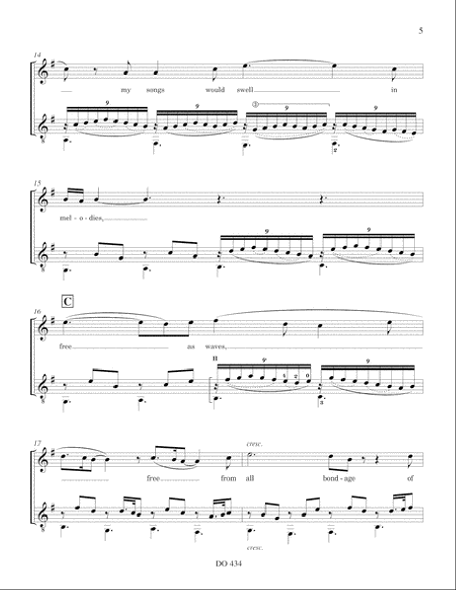 Heaven's River (soprano & guitar) Classical Guitar scores gallery preview page 5