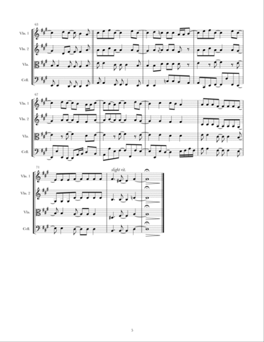 In The Light String Quartet scores gallery preview page 5