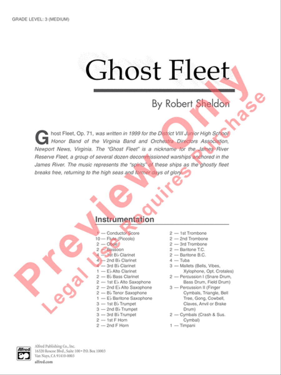 Ghost Fleet Ghost Fleet Concert Band scores gallery preview page 2