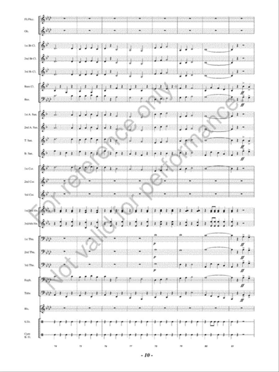March Kings Concert Band scores gallery preview page 13