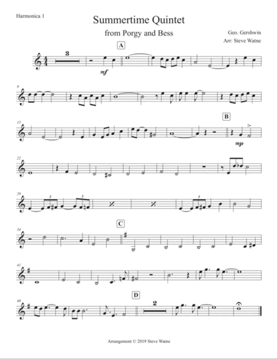 Summertime Summertime Small Ensemble scores gallery preview page 2