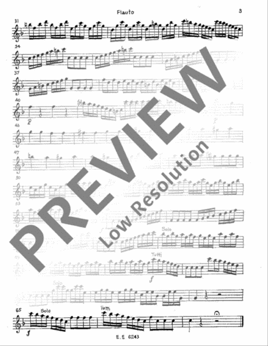 Concerto F major Flute scores gallery preview page 3