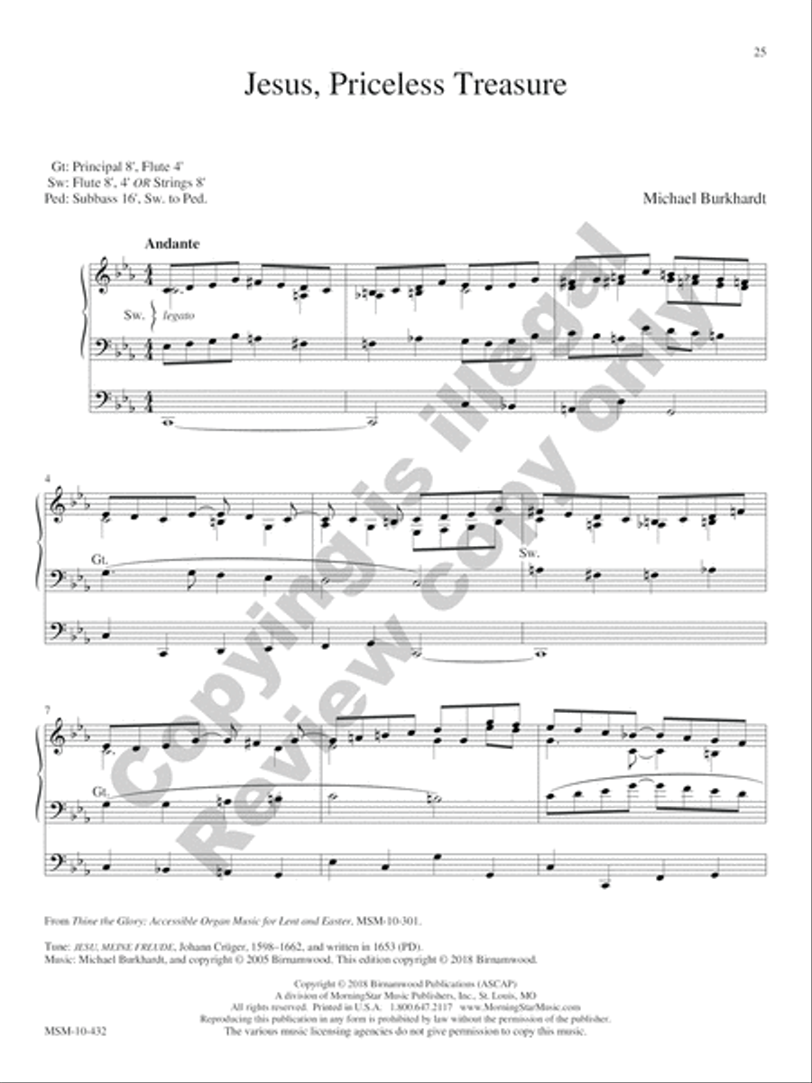 In Memoriam: Funeral Music for Organ Organ Solo scores gallery preview page 28