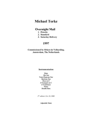 Book cover for Overnight Mail (score)