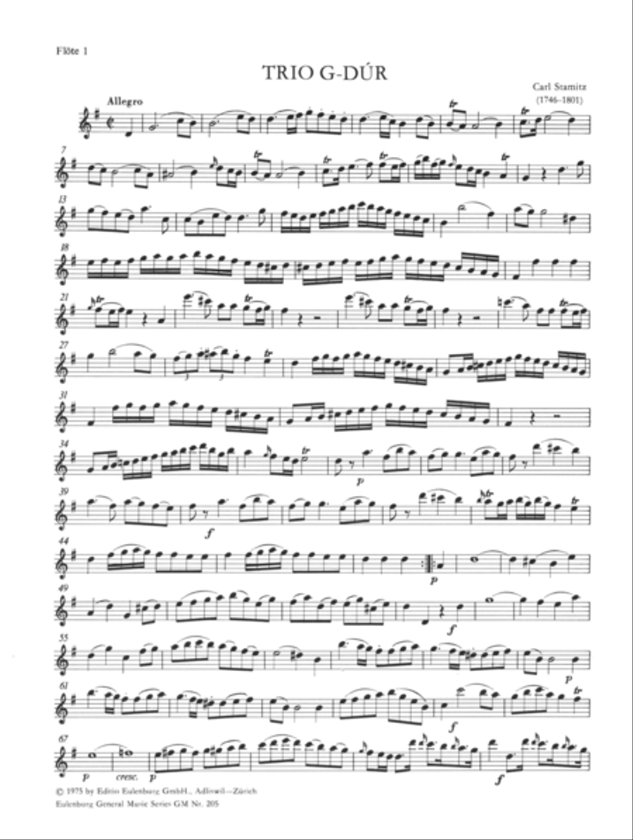Trio no. 6 Flute scores gallery preview page 2