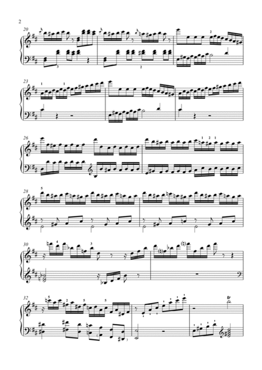 Haydn-Piano Sonata in D major,Hob.XVI.37(Piano solo) image number null