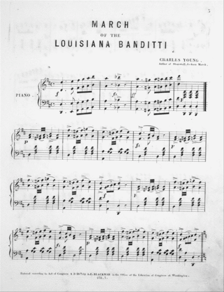 March of Those Louisiana Banditti, of Whom Sheridan is 