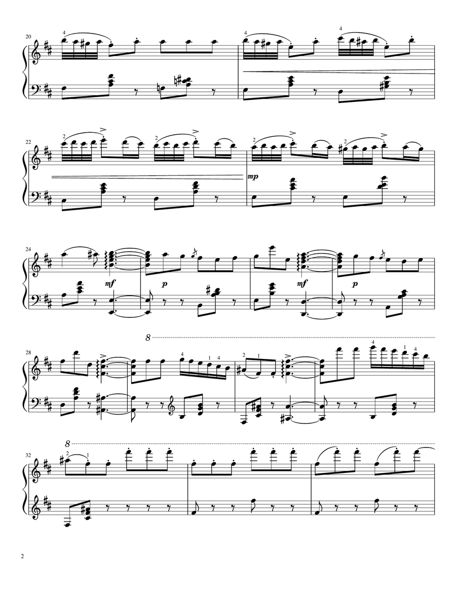 La Campanella - Rondo à la Clochette - For Piano Solo (Advanced) Piano Solo scores gallery preview page 2