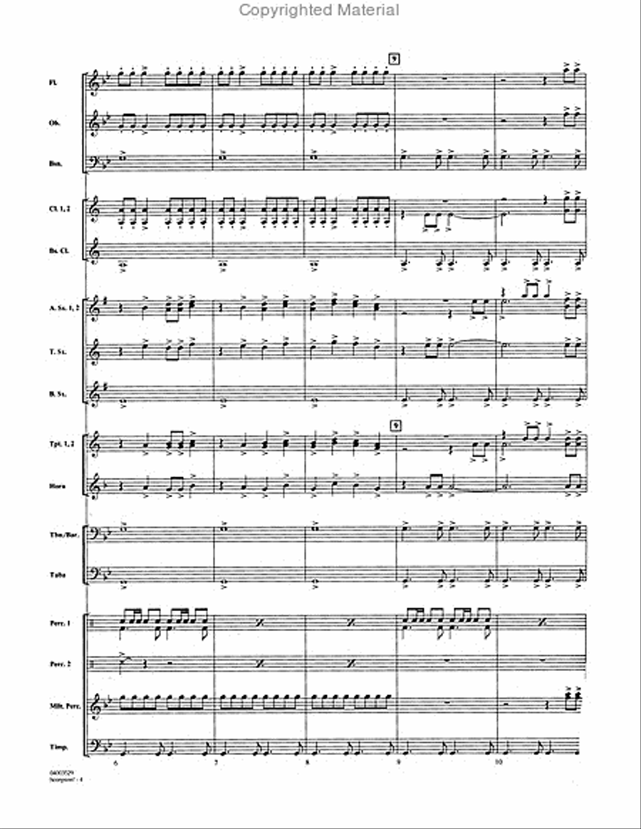 Scorpion! Concert Band scores gallery preview page 3