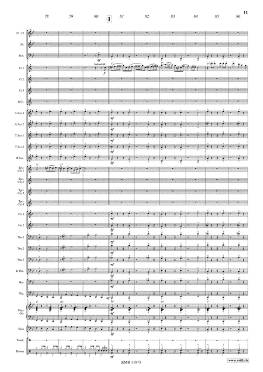 Jumpin' At The Woodside Jumpin' At The Woodside Concert Band scores gallery preview page 11