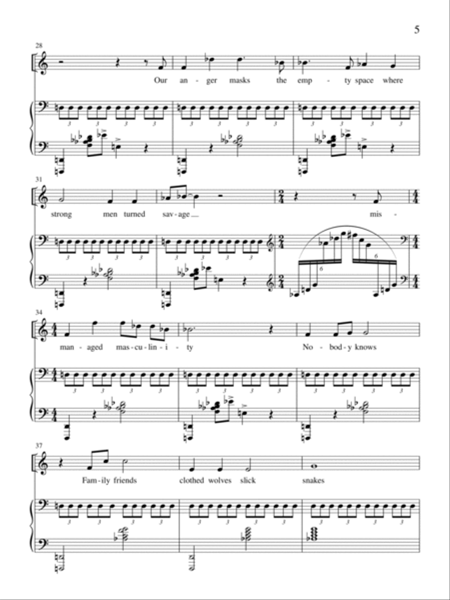 Nobody Knows Soprano Voice scores gallery preview page 5