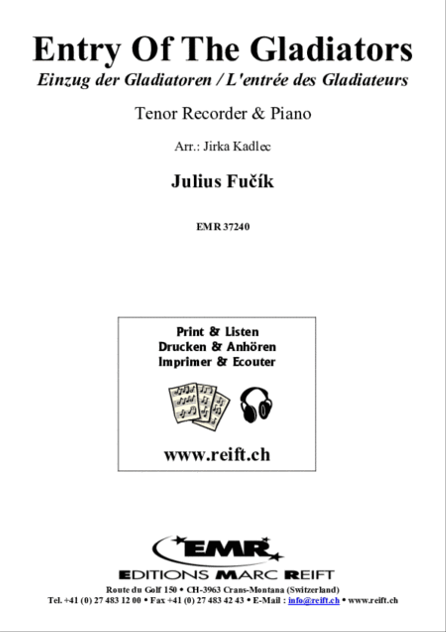 Entry Of The Gladiators Tenor Recorder scores gallery preview page 2