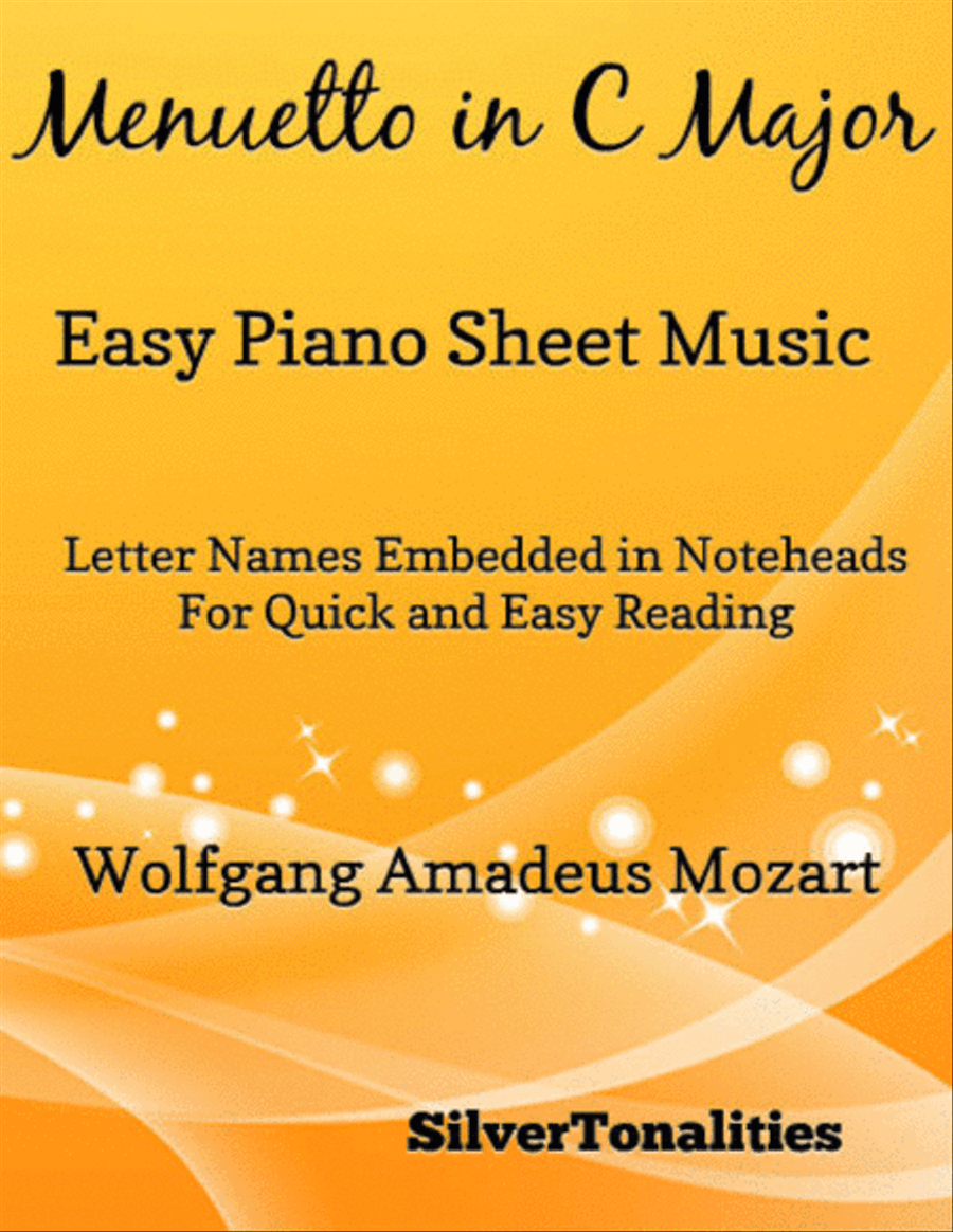 Menuetto in C Major Easy Piano Sheet Music Piano Method scores gallery preview page 1