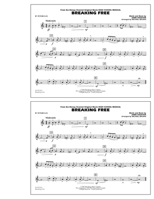 Breaking Free (from High School Musical) - Bb Tenor Sax
