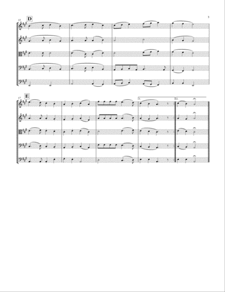 Deck the Halls (String Orchestra) String Orchestra scores gallery preview page 3