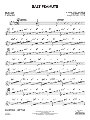 Book cover for Salt Peanuts (arr. Mark Taylor) - Eb Solo Sheet