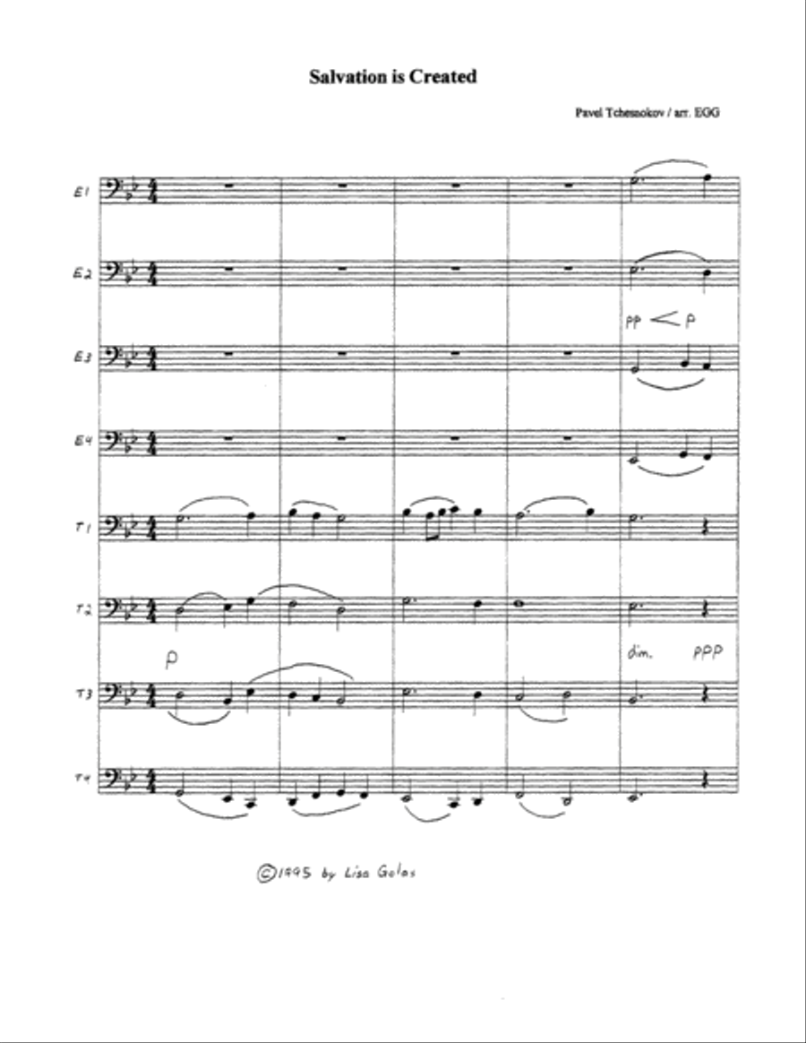 Salvation is Created Euphonium scores gallery preview page 2