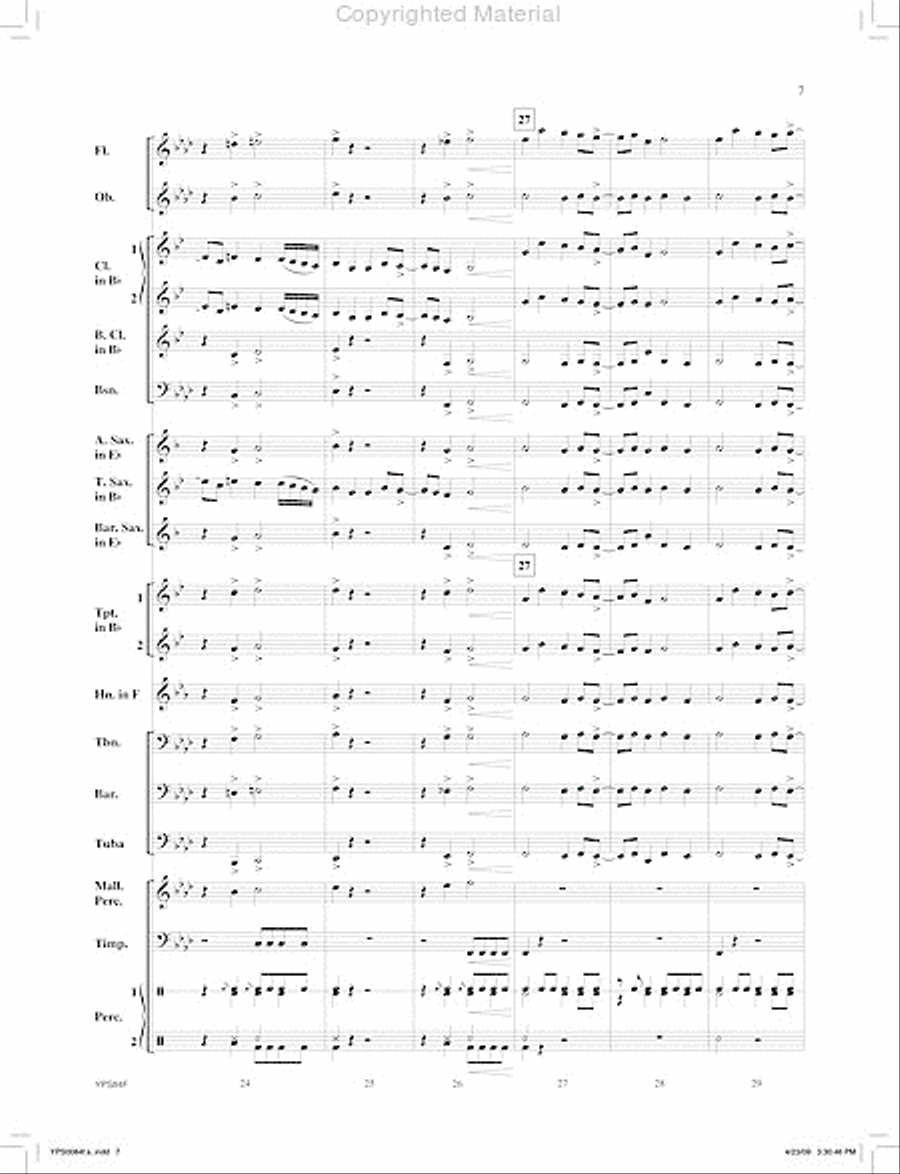 Zodiac Concert Band scores gallery preview page 8