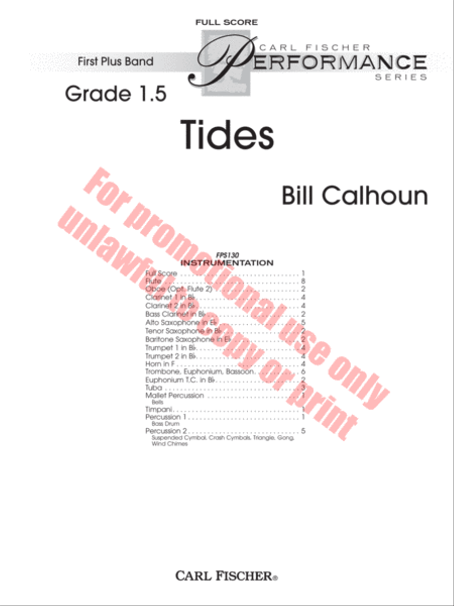 Tides Tides Concert Band scores gallery preview page 2