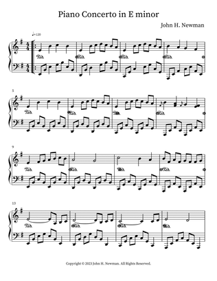 Piano Concerto in E minor