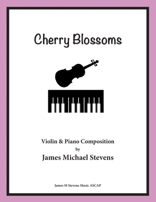 Book cover for Cherry Blossoms - Violin & Piano
