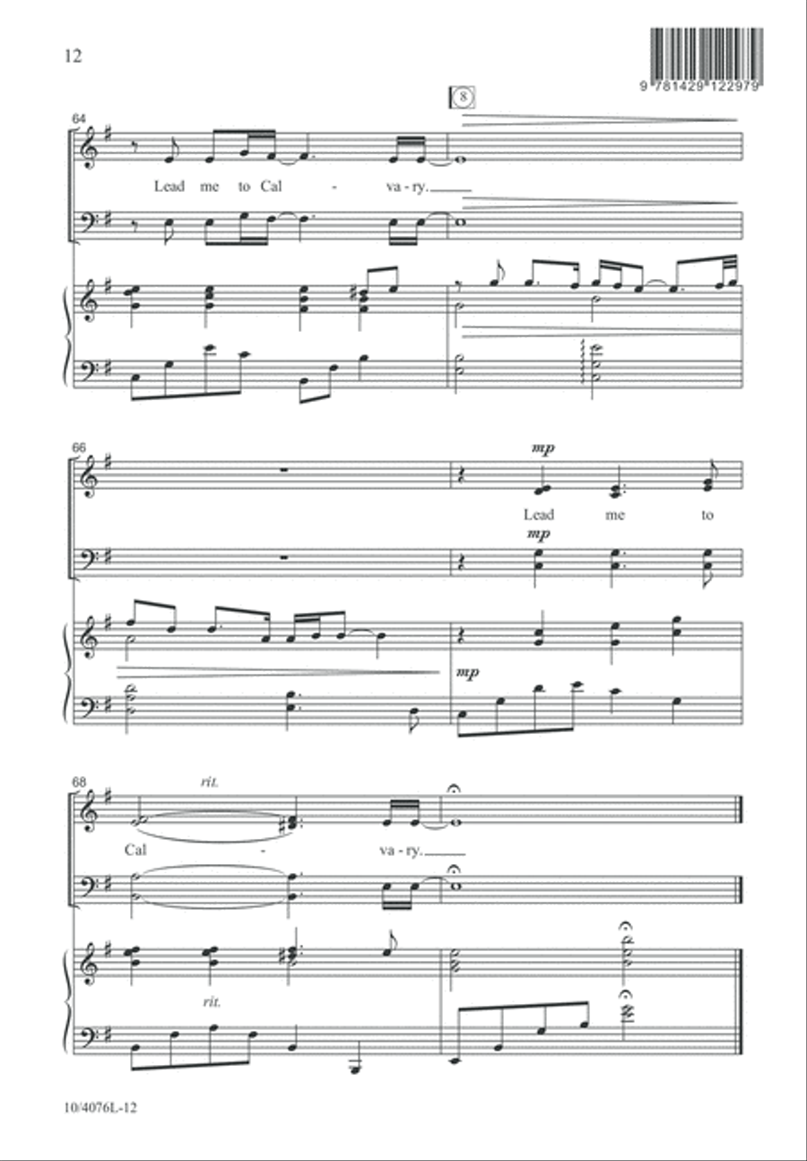 To Calvary To Calvary 4-Part scores gallery preview page 13