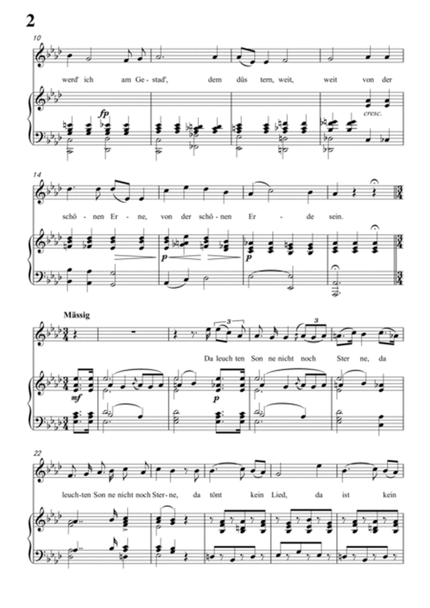 Schubert-Fahrt zum Hades in f minor,D.526,for Vocal and Piano