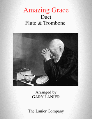 Book cover for Amazing Grace (Duet - Flute & Trombone - Score & Parts included)