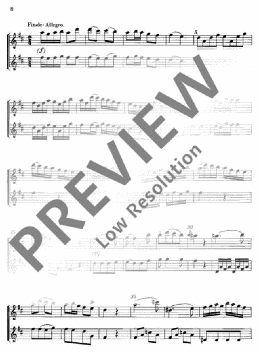 Three Sonatas Three Sonatas Flute scores gallery preview page 9