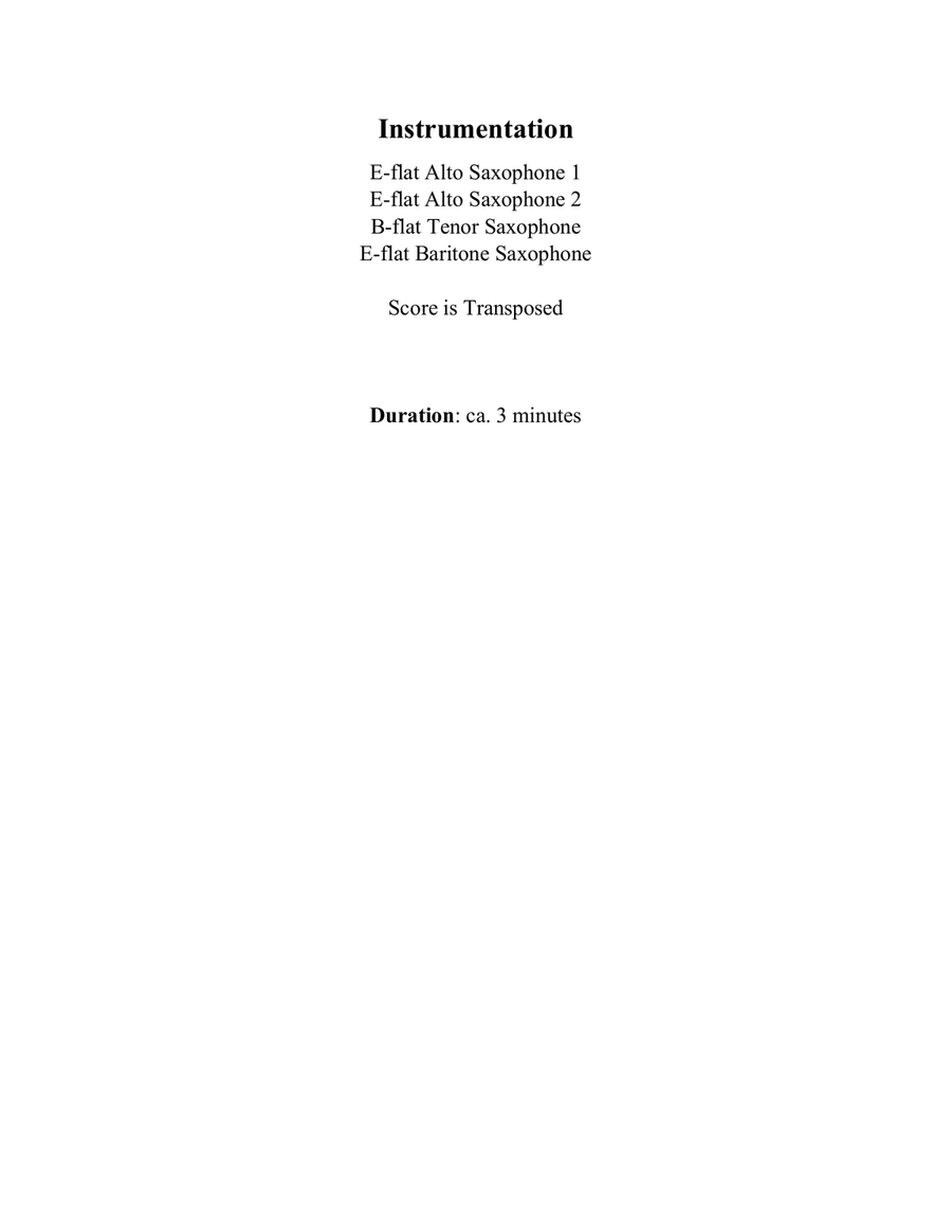 Amazing Grace for saxophone quartet Saxophone Quartet scores gallery preview page 2