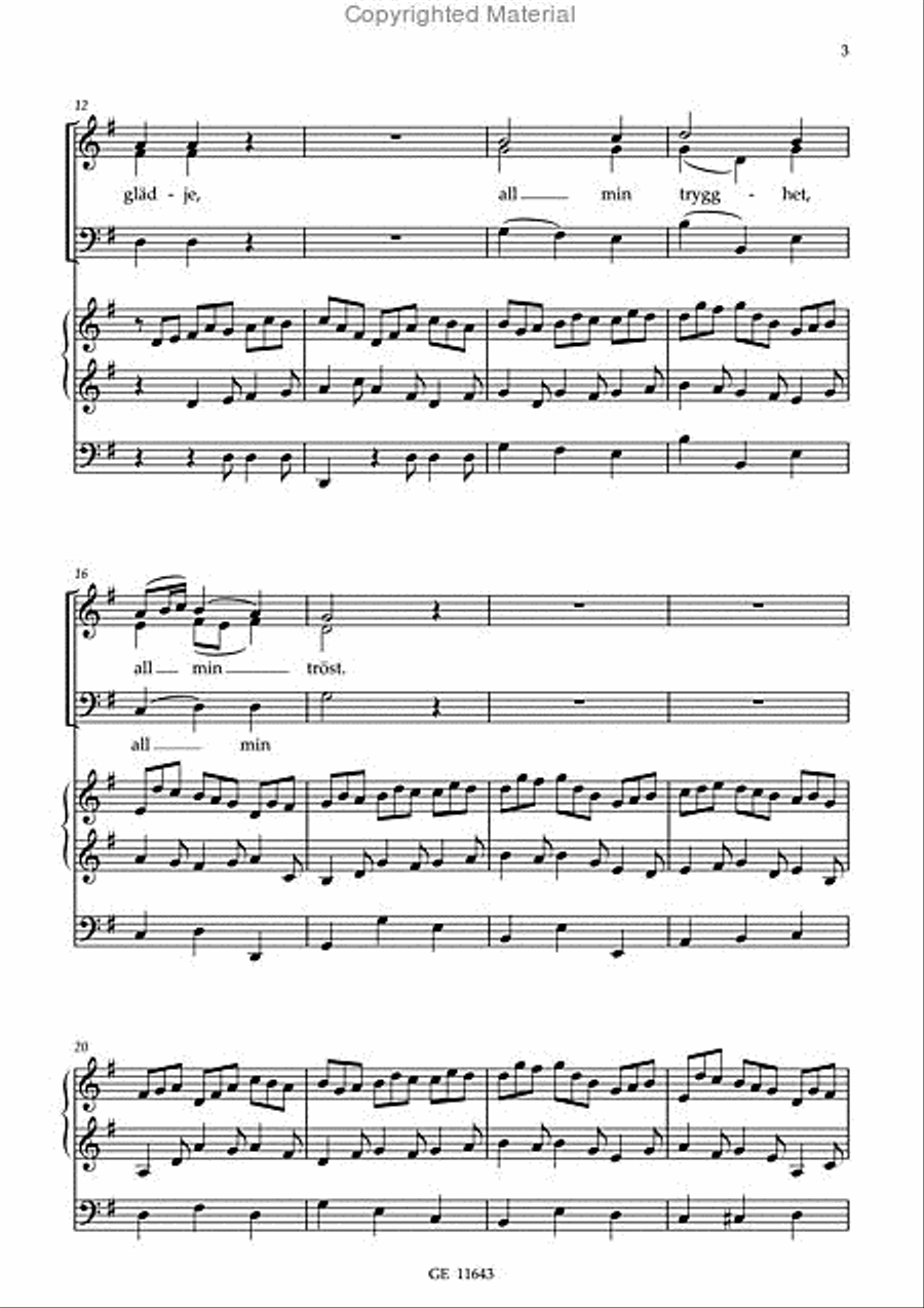 Jesus ar min frojd och gladje 3-Part scores gallery preview page 3