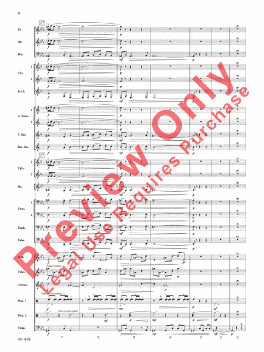 The Offerings of Nadab and Abihu Concert Band scores gallery preview page 5