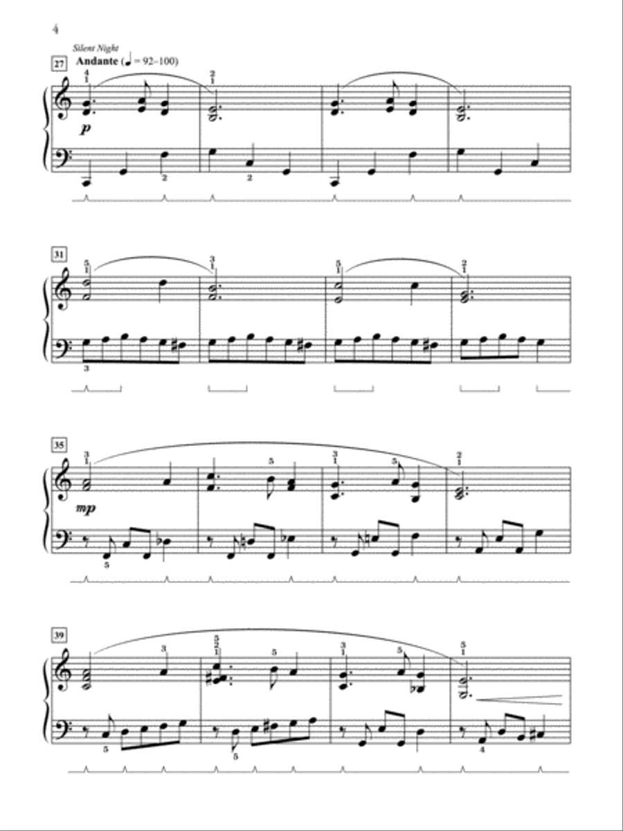 Christmas Rhapsody -- Recital Medley for Intermediate Pianists Piano Solo scores gallery preview page 3