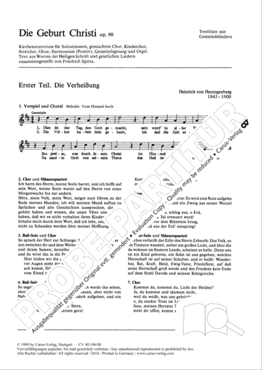 Die Geburt Christi SSA scores gallery preview page 2