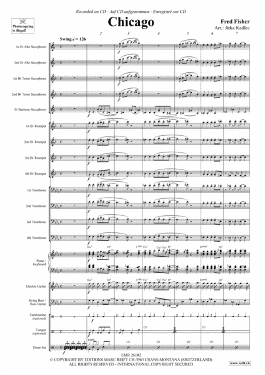 Chicago Big Band scores gallery preview page 3