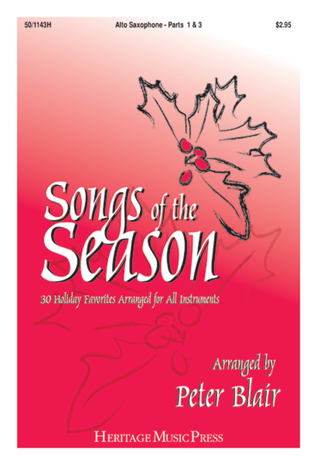 Songs of the Season - Alto Saxophone (Parts 1 & 3)