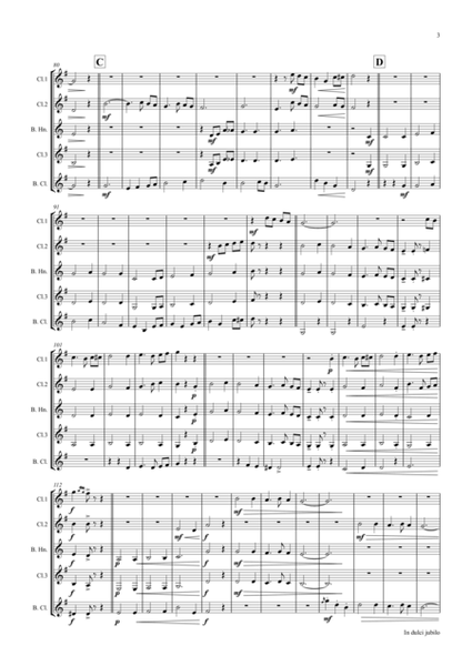 In dulci jubilo - Christmas Song - Jazz Waltz - Clarinet Quartet image number null